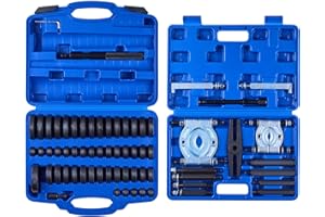 VEVOR Bearing Press Kit, 52+14 Pcs, 2 in 1 Bushing Driver Tool & Bearing Press Kit, Race and Seal Driver Set with 49 Bushings