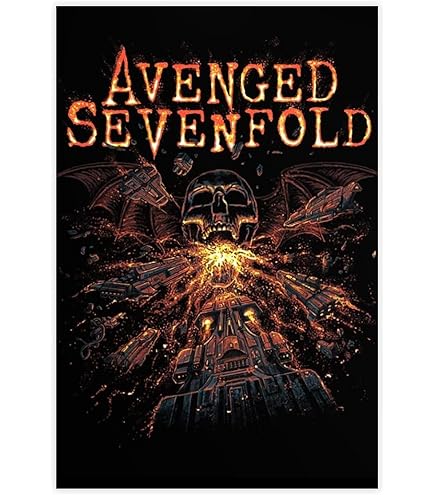 Amazon.com: Avenged Sevenfold The Stage Textile Poster Flag