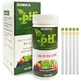 100 Soil pH Test Strips (pH 3-9) Soil Testing Paper, Mud pH Tester for Garden Lawn Grass Flower Vegetable Compost Indoor and Outdoor Plants