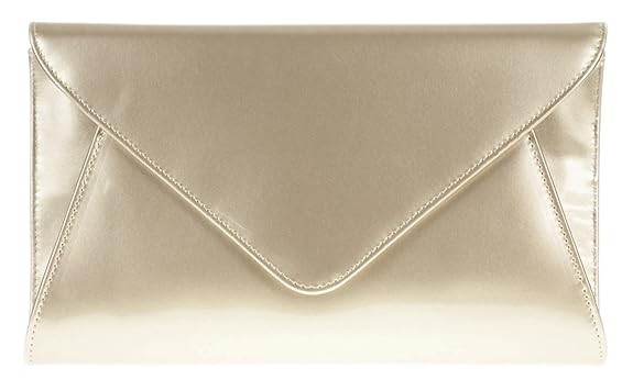 Girly HandBags Lack Kunstleder Umschlag Clutch Handtasche