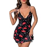 Hamefen dream love Women Lingerie Lace Chemise Sleepwear Babydoll Teddy Lingerie S-XXL