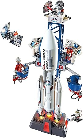 playmobil city action space rocket and base station