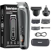 kensen PRO Groin &amp; Body Hair Trimmer, All-in-One Body Groomer Black | 3 Skin-Friendly Blade Head, 3 Guide Combs, LED light, 2-Speed Motor, IPX6 Waterproof, Travel Case, Body Shaver, Ball Trimmer