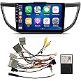 ViaBecs 10.2" Android 12 6G 128G Wireless Apple Carplay Radio for Honda CRV 2.4L 2015 to 2016, Touch Screen Car Stereo Android Auto with Mirror Link QLED Screen GPS Navigation (CAN021-R Harness)