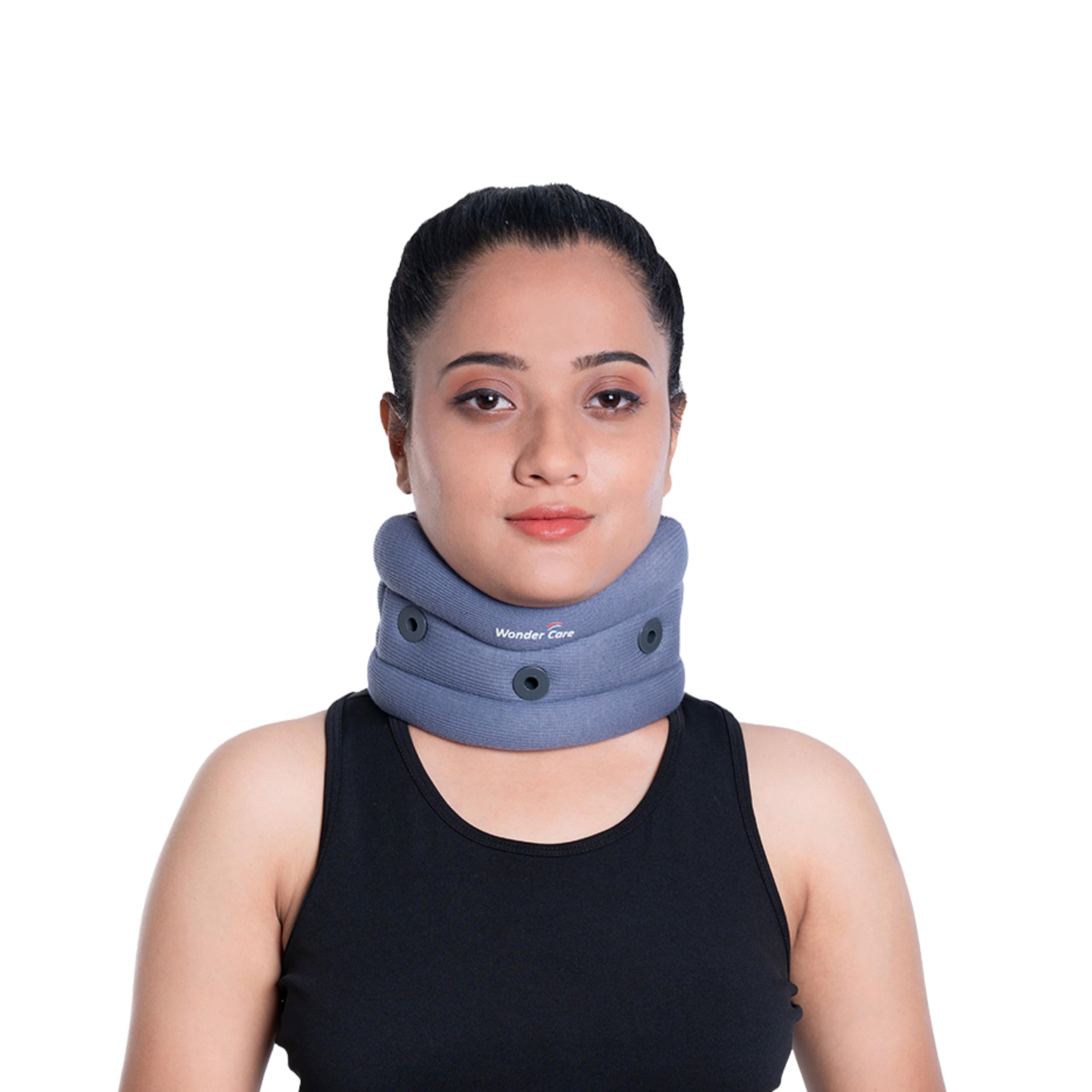 Wonder Care Soft Neck Braces Soft Cervical Collar Neck Support Adjustable Collar Soft Neck Collar Neck Brace for Women & Men_Grey_XL