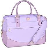 MATEIN Laptop Briefcase for Women, Fashion 15.6 inch Computer Sleeve Bag Case with Adjustable Shoulder Strap, Water Resistant Cute Purple Messenger Work Tote Bag Gifts for Women Nurse Teacher College