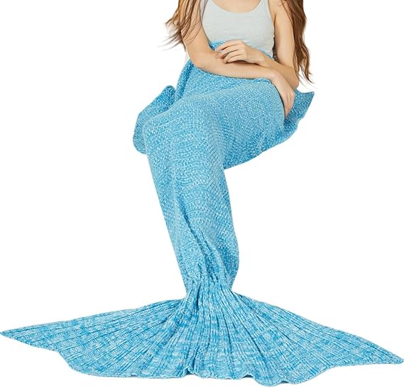 YEAHBEER Mermaid Tail Blanket for Adult,Cozy Super Soft All