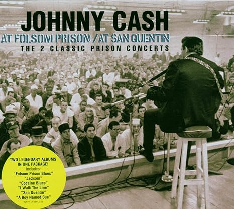 At San Quentin At Folsom Prison Johnny Cash Amazon De Musik