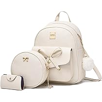 ★ACOC★ Gathered Mini BackpackBeige 5008427027 Amazon.com: ZGWJ Mini Leather Backpack Purse Bowknot Small