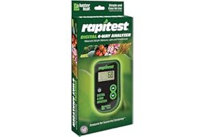Luster Leaf Rapitest 4-Way Digital Soil Analyzer for pH, Moisture, Temperature, and Light – Designed and Engineered in The USA