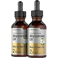 Abyssinian Oil 4 fl oz | Hair and Skin Oil | 2 Pack of 2oz | Paraben, SLS and Fragrance Free | from Crambe Abyssinica Seed | 