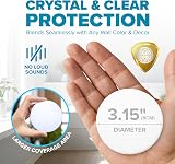STRONGEST HOME Door Stopper Wall Bumpers Set 5 White 3.14" 0.8" Adhesive view 2