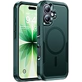 DEVISELOVE Magnetic for iPhone 17 Case Military-Grade Shockproof, Rugged Phone Case, Heavy Duty Protection Cover [Compatible with MagSafe] Anti-Fingerprint Anti-Scratch for iPhone17 6.3", Green