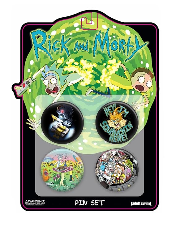 Set de Chapas Rick Morty