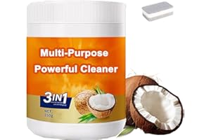 Multi Purpose Powerful Cleaner for kitchen, 3 In 1 Coconut Oil Cleaning Paste, Multi Purpose Powerful Cleaner, Removes Stains