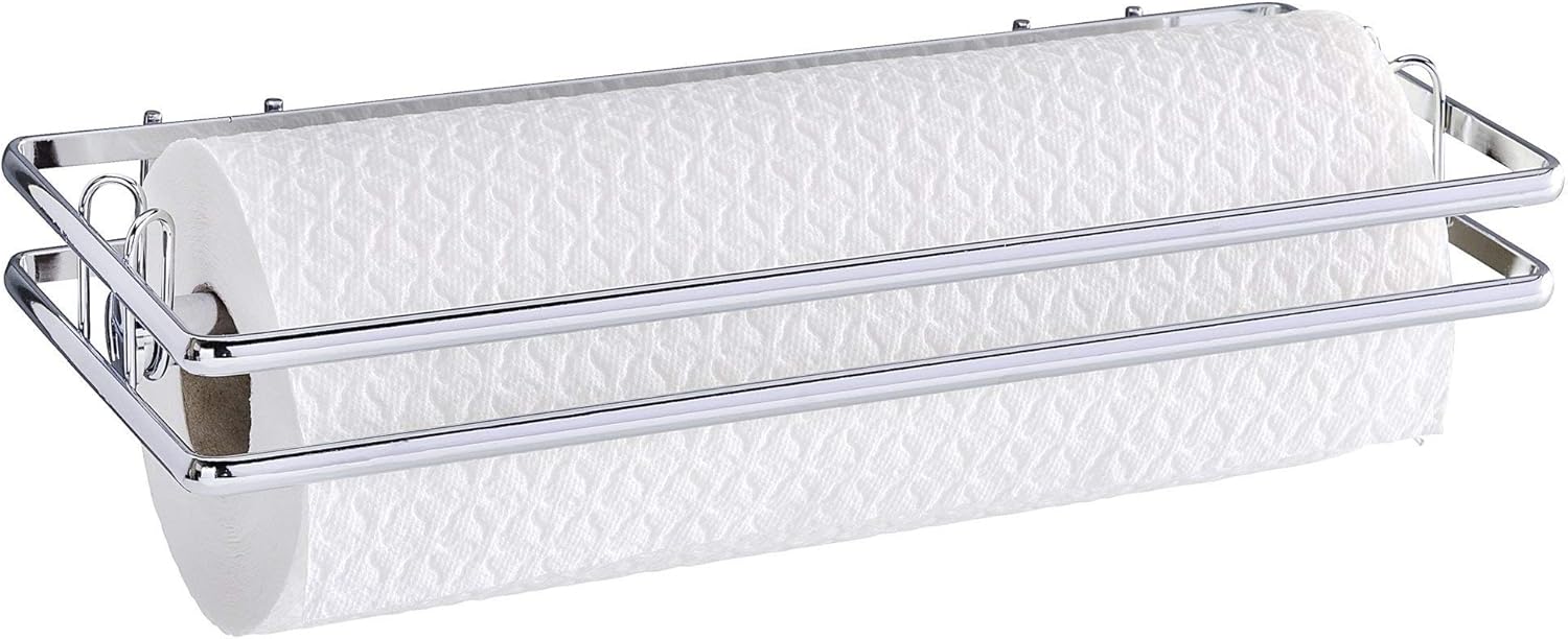 Wenko Küchenrollenhalter Style - Wandrollenhalter, 32 x 4 x 13 cm, silber glänzend