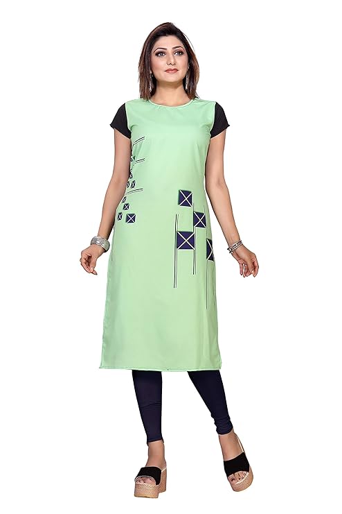 Crepe Straight Kurti for Women's