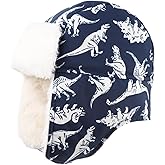 JANGANNSA Winter Baby Beanie Fleece Lined Kids Bomber Hat Earflap Warm Hat for Boys Girls