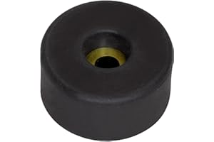 Reliable Hardware Company RH-1606-400-A Black Rubber Foot/Bumper, 1.5" Diameter, Case of 400-Pieces