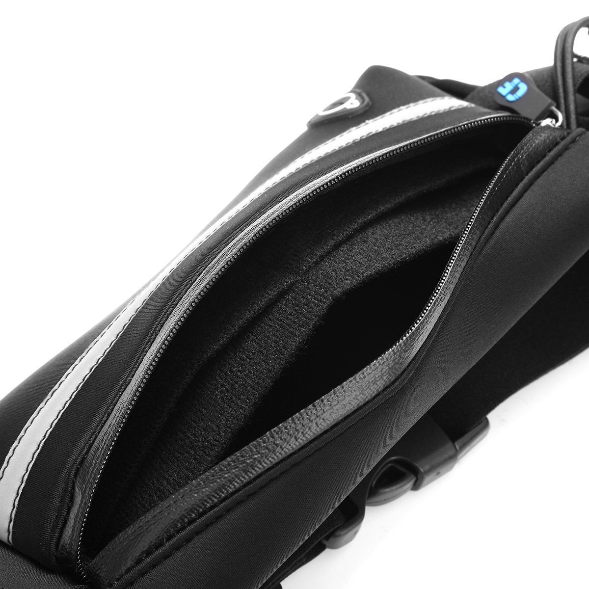 Ovelur Running Belt Waist Pack, Men Women Runners Belt Fanny Pack for Samsung iPhone x 8 7 Plus, Water Resistant Adjustable Running Bag for Walking, Cycling,Jogging,Workout, Black