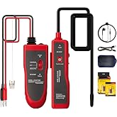 Underground Wire Locator, Electrical Wire Tracer for Locate Buried Cable | Up to 1000ft Range, 3ft Deep, Rechargeable Wire Break Locator for Dog Fence &amp; Irrigation Wires, with Flashlight &amp; Headphone