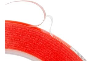 GENNEL 3mm x 25M Clear Thin Double Sided Strong Adhesive Acrylic Tape (1/8" x82ft) for Mobile Phone Laptop Tablets LCD Screen