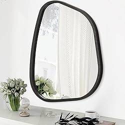 HLFMVWE Irregular Wall Mirror Asymmetrical White