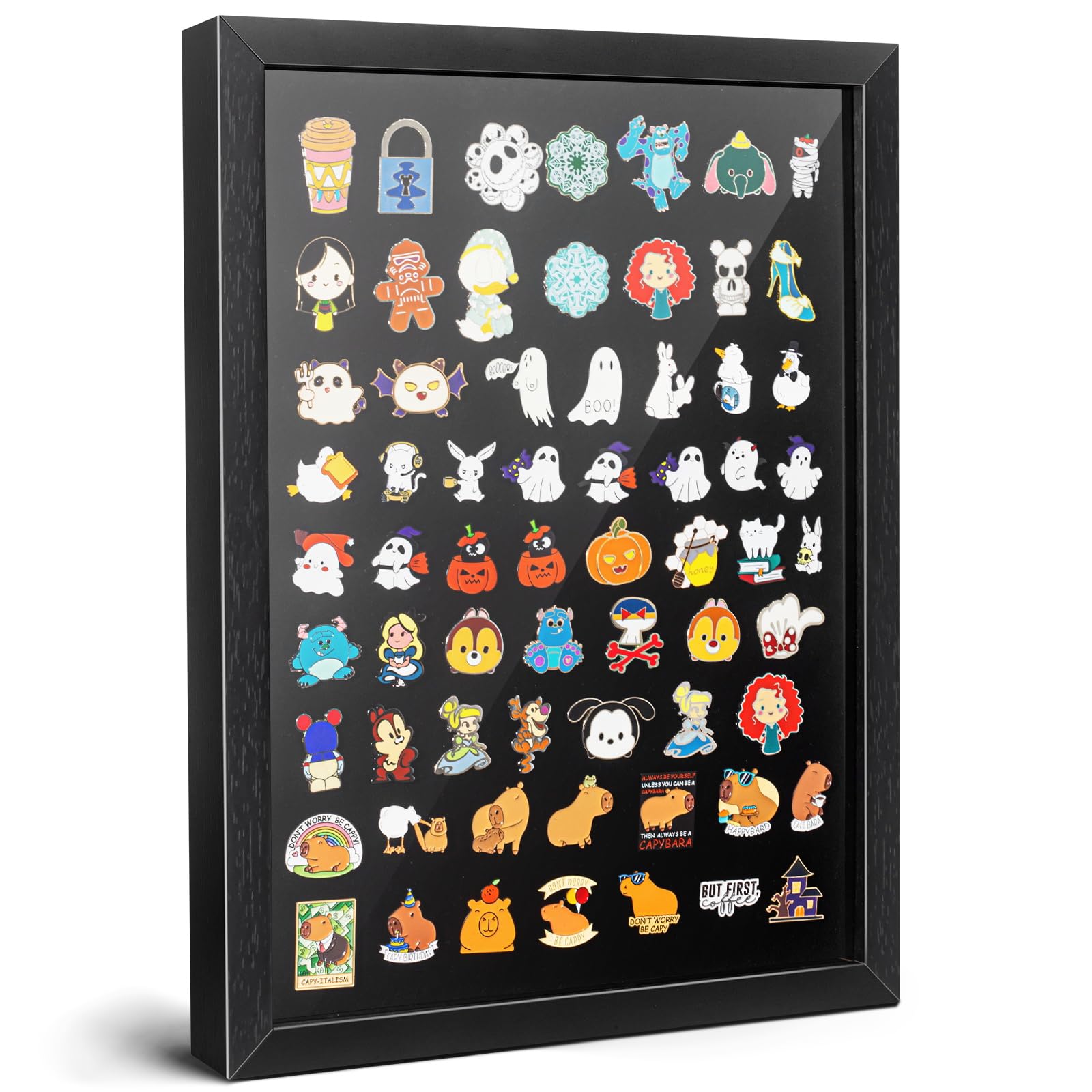 Photo 1 of *USED*
tutata 12x16 Pin Display Case, Enamel Pin Display Frame, Pin Collection Display, Shadow Box for Wall Display, Black