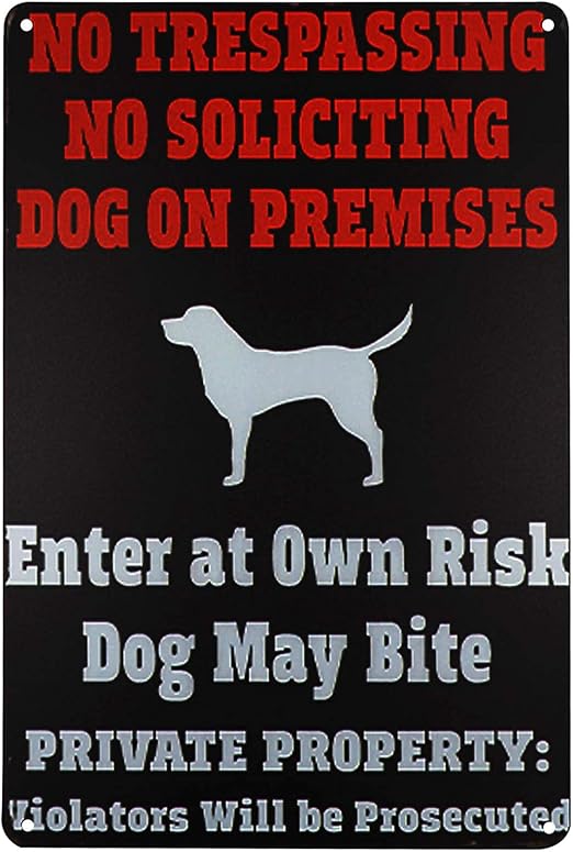 funny dog signs for gates