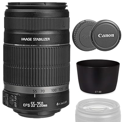 Canon EF-S 55-250mm f4-5.6 is II Lens with ET-60 Maldives | Ubuy
