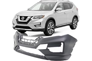 FitParts Compatible with Front Bumper Cover Fascia Nissan Rogue 2017 2018 2019 SL S SV Hybrid 17-19. New Primed Without Sensor Holes, With Fog Light Holes. NI1000316 620226FL0H