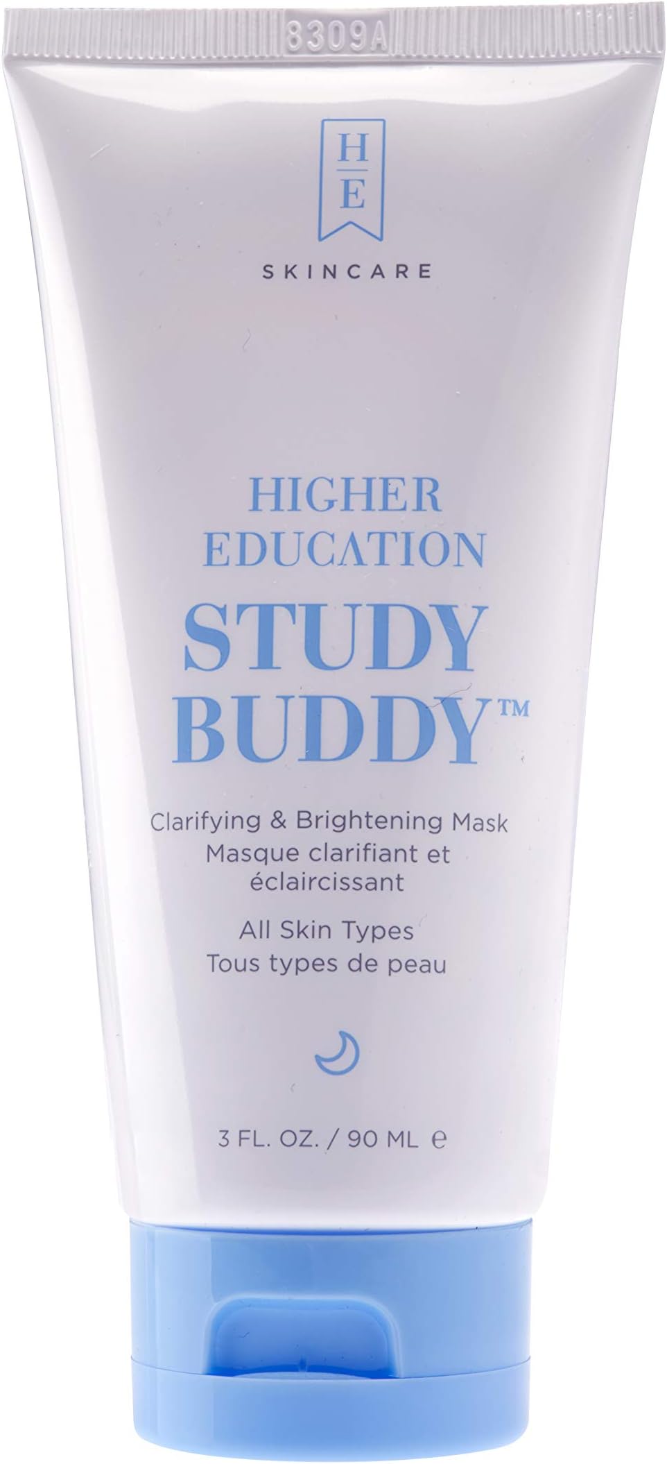 Higher Education Skincare: Study Buddy - Purifying, Brightening and Exfoliating Mask Bentonite Clay Face Mask For Improved Skin Tone & Texture - 3 fl. oz.