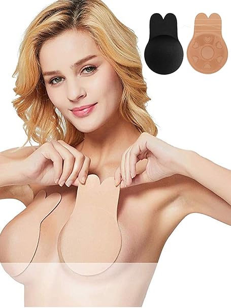 GARYOB Trägerloser Klebe BH Selbstklebend Push up BHS Rückenfrei 2 stück für Abendkleider Ballkleider Brautkleide