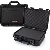 NANUK 915 Hard Case with Cubed Foam &ndash; Compact Waterproof Travel Camera Hard Case with Padded Dividers, 13.8&rdquo; x 9.3&rdquo; x 6.2&rdquo; &ndash; Dustproof and Impact Resistant, Airline Carry-On Approved &ndash; Black