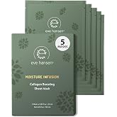 Eve Hansen Collagen Sheet Mask (5 Pack) &ndash; Hydrating Face Masks Skincare with Hyaluronic Acid &ndash; Plumping Firming Facial Sheet Mask for Mature &amp; Dry Skin &ndash; Vegan