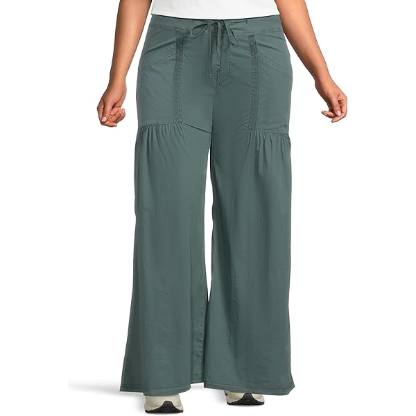 XCVI Women's Terraced Wide Leg Pants, Abyss, X-Small at Amazon