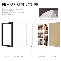 DUENPY 11x14 Collage Picture Frame, 4x6 Collage