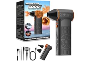 12000W Snow Blower - 990,000 RPM Handheld Snow Blower for Car, Rechargeable Portable Air Duster with Multi-Nozzles, Multi-Sce