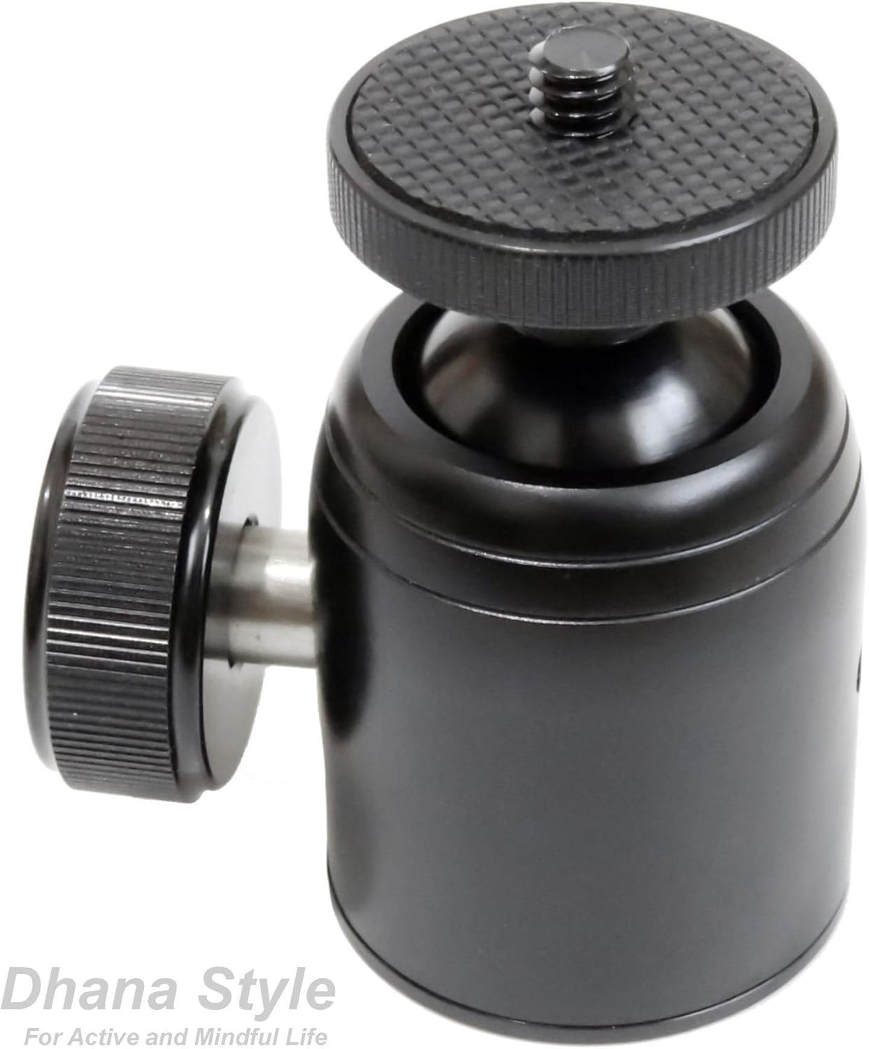 Dhana Style Dial Smooth Adjustment Photography Ball Head 360 Degree Fluid Rotation Tripod Ballhead 1/4" 3/8" Thread Base Mount : Camera & Photo