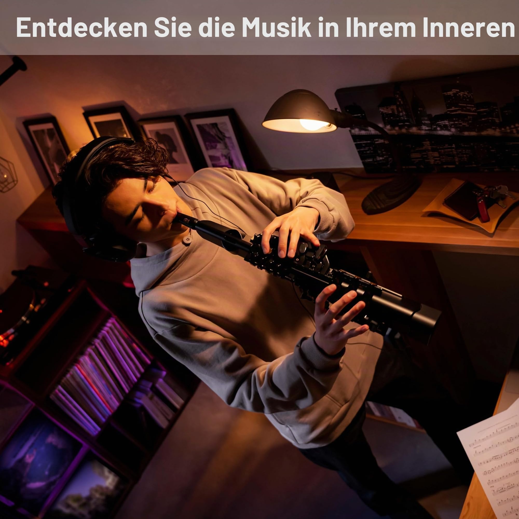 Yamaha YDS-120 Digitales Saxophon - mit 56 authentischen Saxophon Klängen, Atemsensor, Lautstärkeregler, USB- und Kopfhöreranschluss. Die perfekte Verschmelzung akustischer und digitaler Technologien. 6