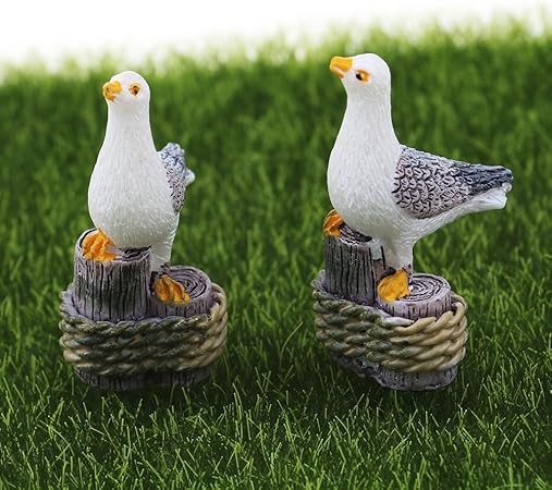 Ruiyele Miniatur Dekofigur Fur Den Garten Mini Mowen Zum Selbermachen Von Puppenhausern Und Garten Amazon De Garten