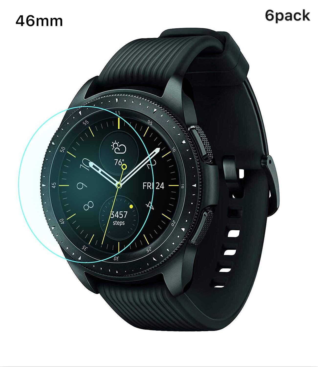 Amazon.com: 6 Pack Screen Protector for Samsung Galaxy Watch ...