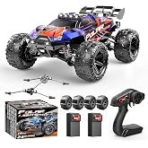 Cirmine RC Cars 1:14 All Terrain Off-Road RC Truck, 4WD Fast Remote Control Car 40+ KPH, 4X4 Waterproof RC Vehicle with 2 Rechargeable 1300 mAh Batteries and 2 Sets of Tires