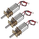 XIITIA 3pcs DC 3V-6V Mini N20 Gear Motor Slow Speed