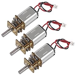 XIITIA 3pcs DC 3V-6V Mini N20 Gear Motor Slow Speed