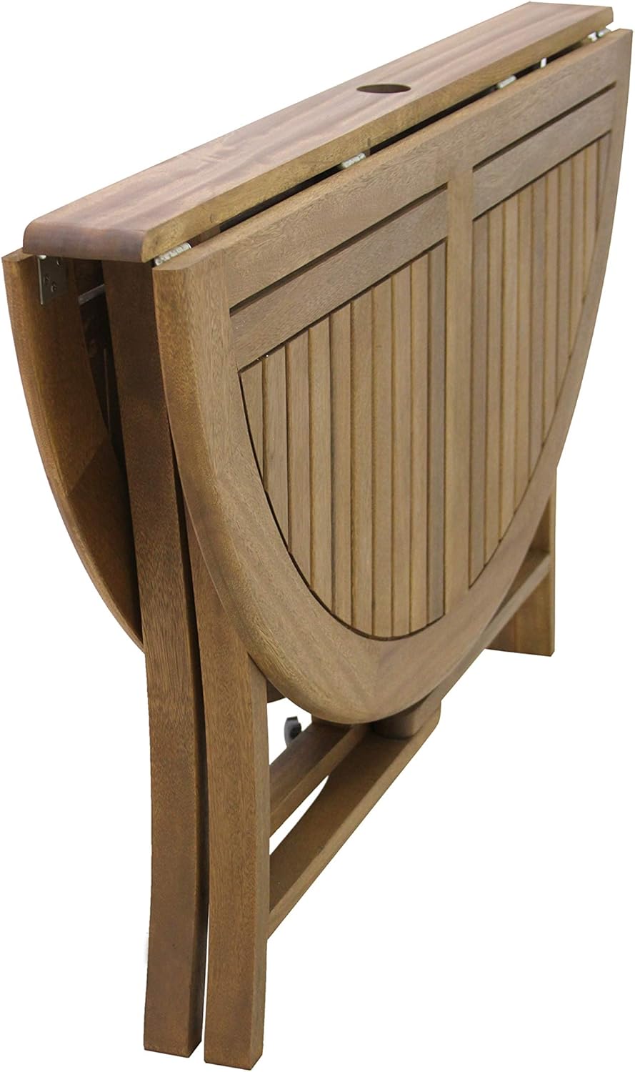 round outdoor dining table for 8 on Amazon Com Outdoor Interiors Round Folding Table 48 Inch Brown Garden Outdoor