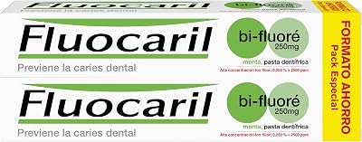 Bi-Fluoré 250mg pasta dental menta anticaries 2x125ml