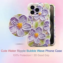 UEEBAI Ripple Case for iPhone 13 Pro Max, Cute