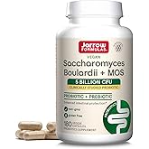Jarrow Formulas Saccharomyces Boulardii + MOS Probiotics for Digestive Health and Intestinal Tract Support - 5 Billion CFU Per Serving - 180 Delayed Release Caps - Probiotic + Prebiotic - 180 Servings
