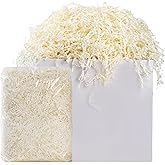 AODESTINY 2.2LBS Crinkle Cut Paper Shred Filler, Beige Shredded Paper for Gift Bag Box Basket, Packing Grass Cushion Crinkle Shred Filler for Christmas Wedding Birthday Bridesmaid Engagement